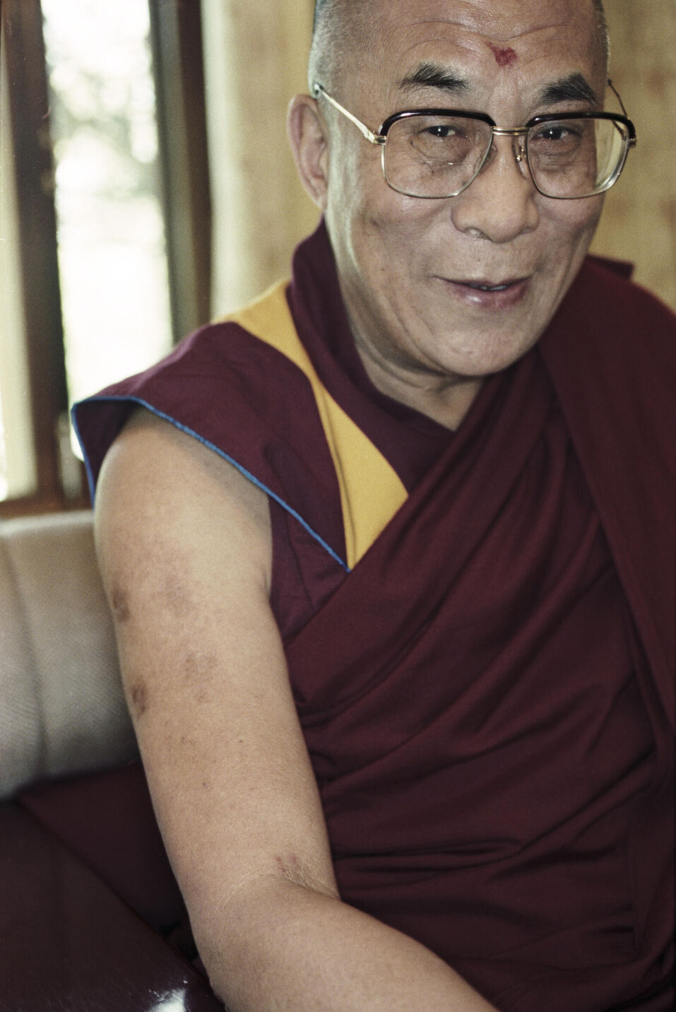His Holiness, the 14th Dalai Lama, photographed in Dharamsala