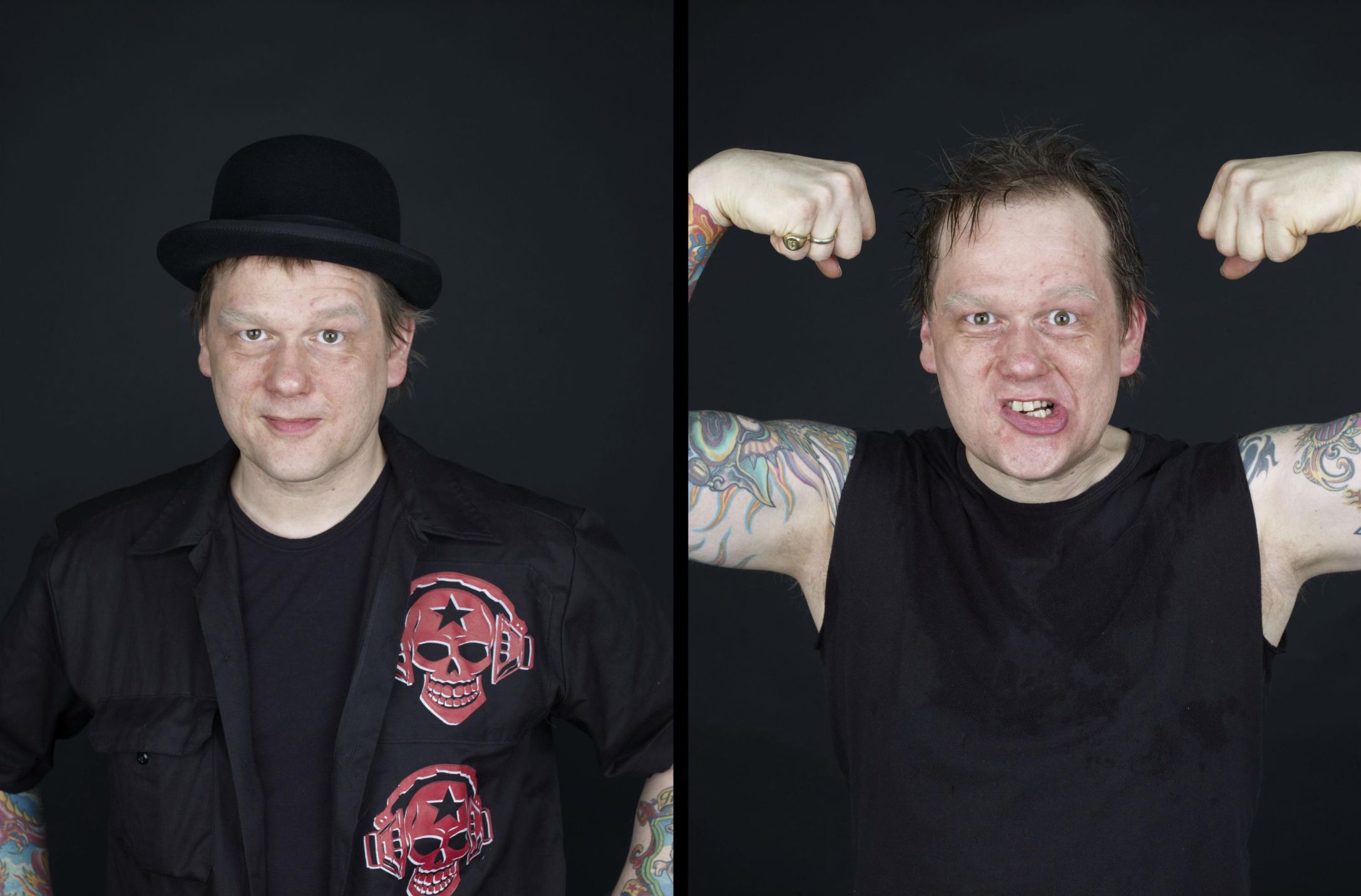 For some years I photographed the german band Die Toten Hosen at various life events. I was curious to photograph their faces before and after a concert.